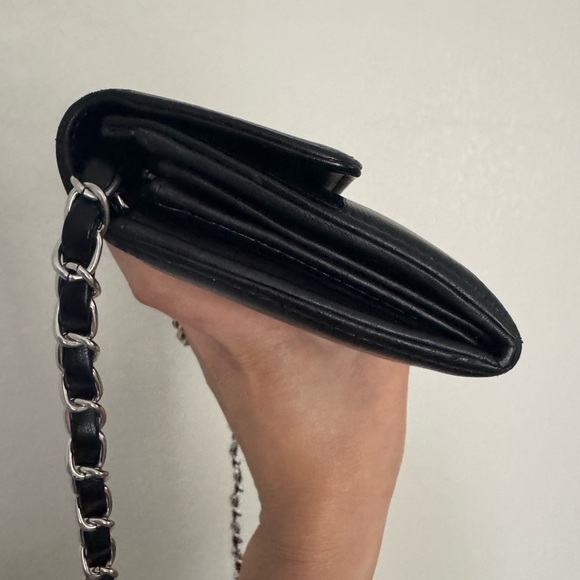 Authentic Chanel Long Wallet On Chain Caviar Leather - Picture 6 of 11